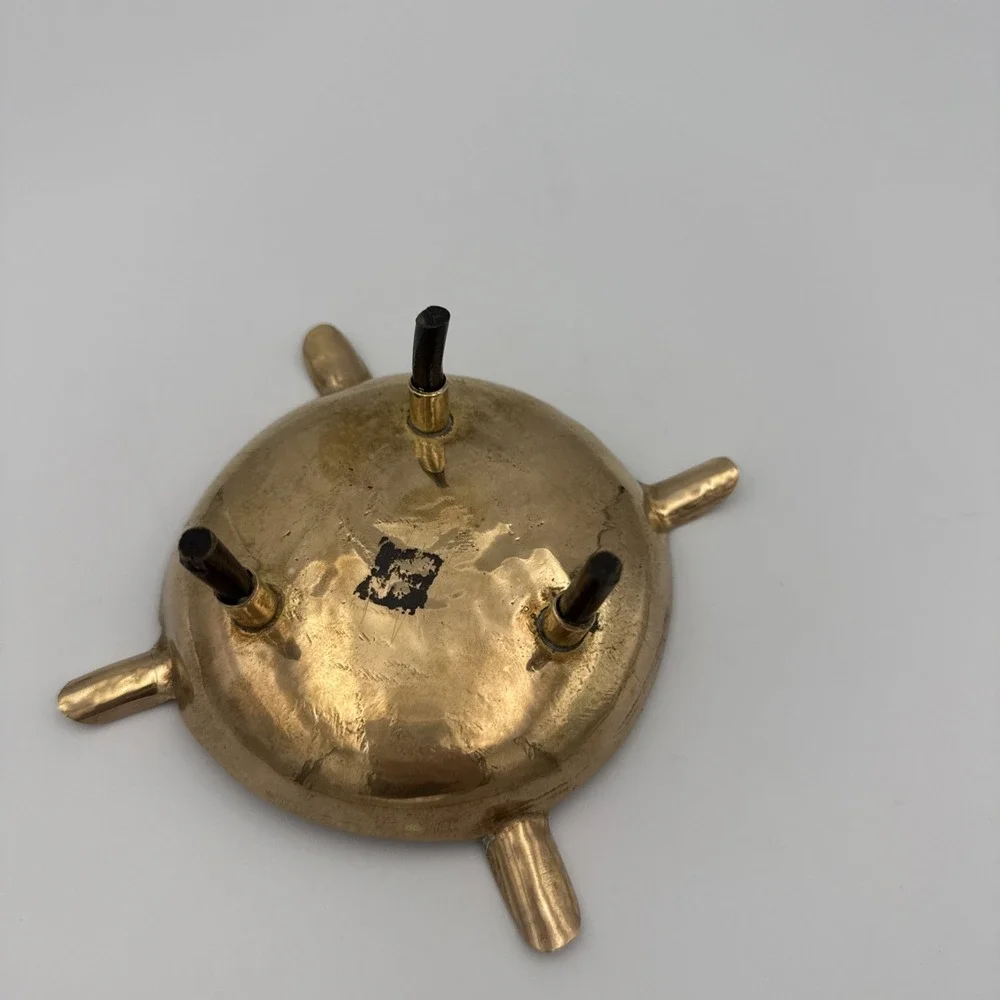 Vintage Brass Footed Bowl Soap,Trinket Dish,Tray Ashtray